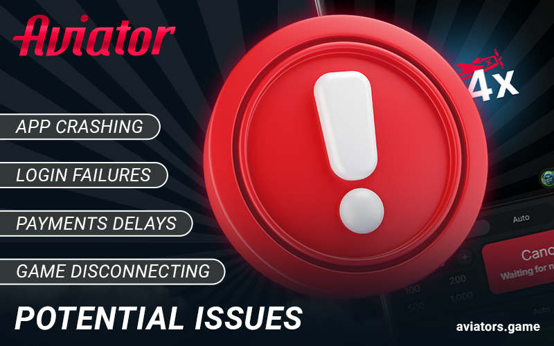 What errors can occur with the Aviator app
